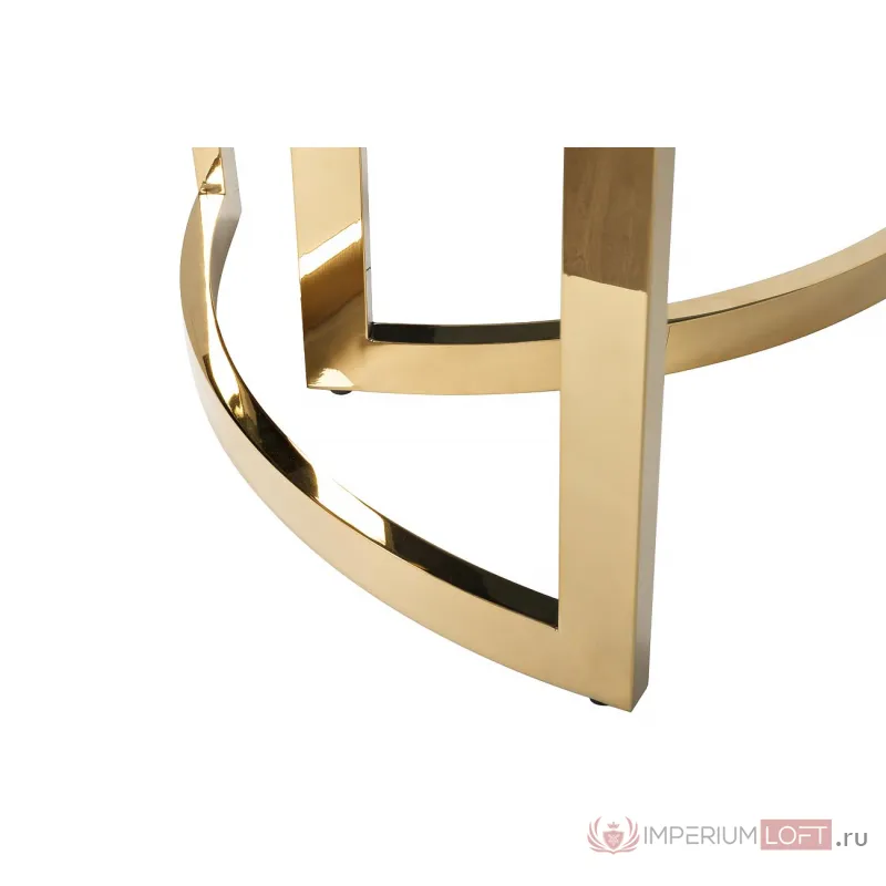 Стол журнальный золотой с темным стеклом 47ED-CT062GOLD от ImperiumLoft