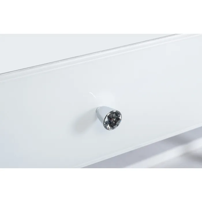 KFG103 Консоль 2 ящика белая/хром 120*42*79см от ImperiumLoft