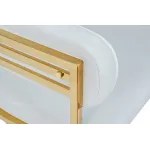 GY-8504STUL-SVSER Стул велюр светло-серый/золото 61*60*74см