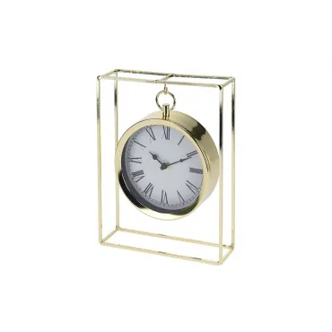 Часы настольные подвесные металлические золотые NBE000020