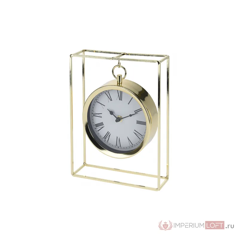 Часы настольные подвесные металлические золотые NBE000020 от ImperiumLoft