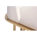 Стул обеденный велюровый кремовый/золото от ImperiumLoft