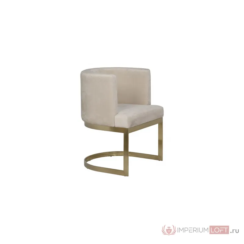 Стул на металлическом каркасе светло-бежевый 76AR-612GOLD-CR от ImperiumLoft