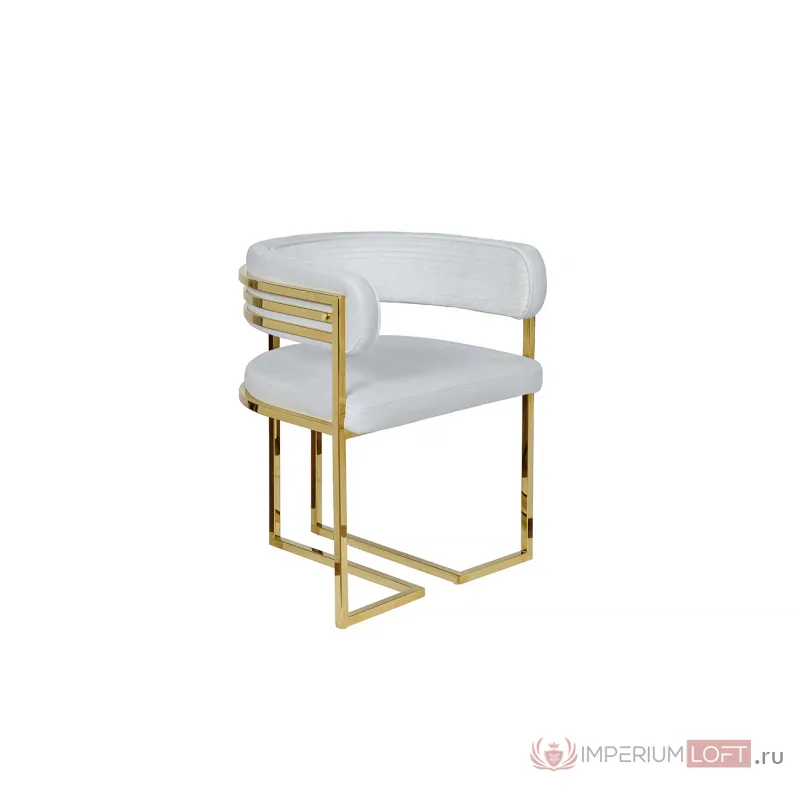 GY-8504STUL-SVSER Стул велюр светло-серый/золото 61*60*74см от ImperiumLoft