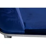 GY-DC8365-B Стул велюр синий/хром 54*56*89см