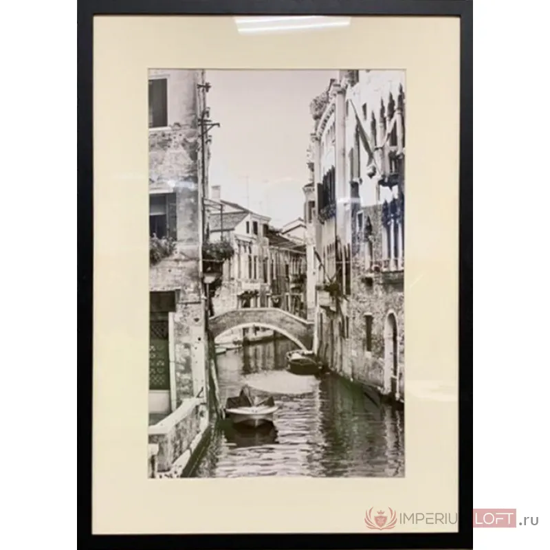 89VOR-VENEZIA2 Постер Романтическая Венеция-2 50*70см,баг.черн от ImperiumLoft