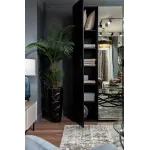 Шкаф однодверный с полками черный от ImperiumLoft