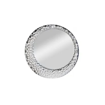 50SX-1020 Зеркало круглое рама полиуретан серебро d100*4,0см от ImperiumLoft