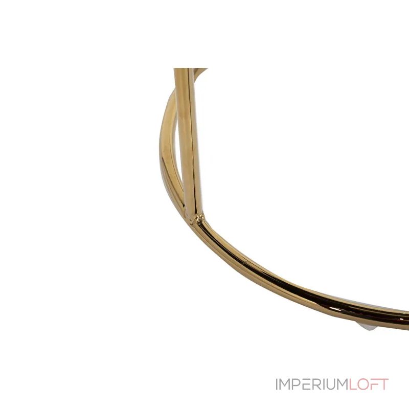 GY-BEN8178GOLD-BL Банкетка велюр черный/золото d38*45см