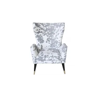 Кресло серо-белое с ушками 87YY-1967 от ImperiumLoft