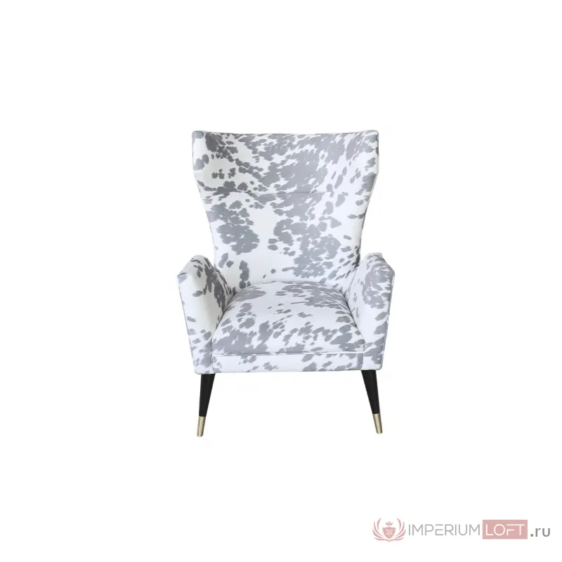 Кресло серо-белое с ушками 87YY-1967 от ImperiumLoft