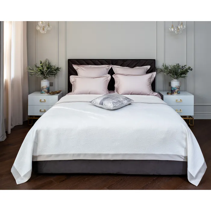 121GD-283010-100-27 POKR BEL Покрывало Сан-Ремо белое 270*280 от ImperiumLoft