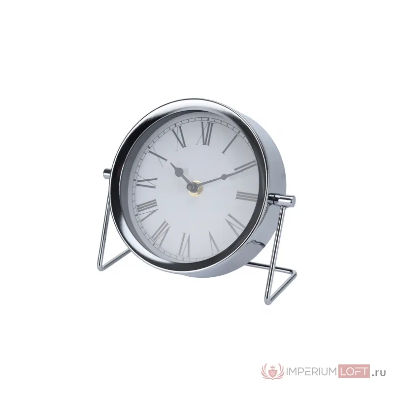Часы настольные металлические серебряные NBE000040 от ImperiumLoft