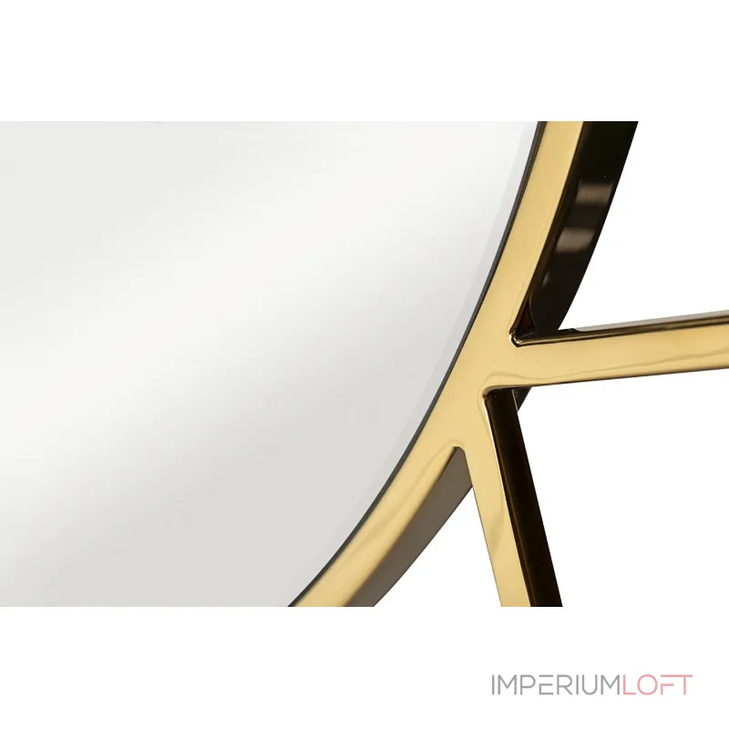 Зеркало круглое в металлической раме (золото) KFG082 от ImperiumLoft Зеркало круглое в металлической раме (золото) KFG082 от ImperiumLoft