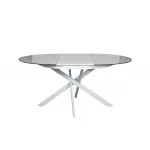 83MC-1907DT WH Стол обед.круг раскл.керам.бел. 170(120)*120*76см от ImperiumLoft