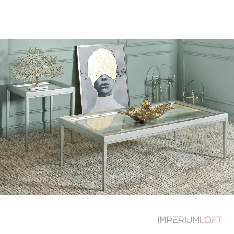Столик журнальный Mirage серый от ImperiumLoft Столик журнальный Mirage серый от ImperiumLoft