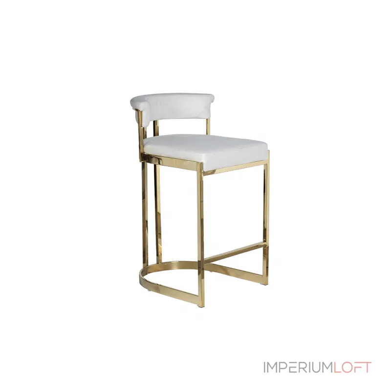 Стул барный светло-серый велюровый (золото) GY-B8216GOLD-LG от ImperiumLoft Стул барный светло-серый велюровый (золото) GY-B8216GOLD-LG от ImperiumLoft