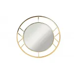 Зеркало круглое в металлической раме (золото) KFG082 от ImperiumLoft
