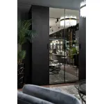 Шкаф однодверный с полками черный от ImperiumLoft