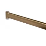 46AS-HT5341-BL Стол высокий мрам.стек/черн.мет.с мат.зол d.70*90 от ImperiumLoft