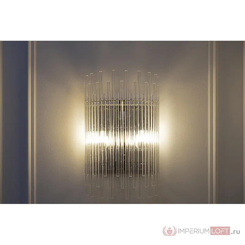 Бра из прозрачного стекла (хром) K2KR1137W-2 от ImperiumLoft
