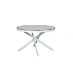 83MC-1907DT WH Стол обед.круг раскл.керам.бел. 170(120)*120*76см от ImperiumLoft