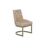 Стул на металлическом каркасе бежевый 76AR-6210GOLD-BG