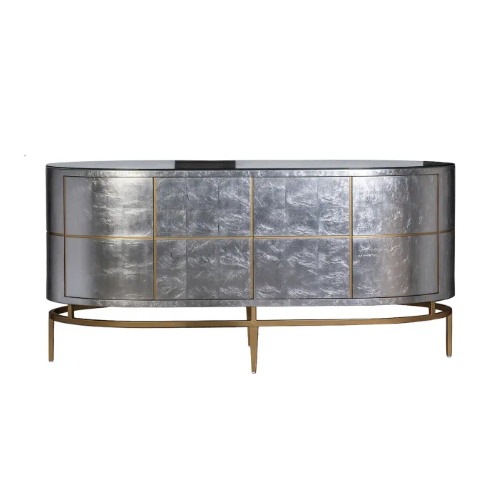 ART-2705-S Комод Futuro серебристый 183*51*91см от ImperiumLoft