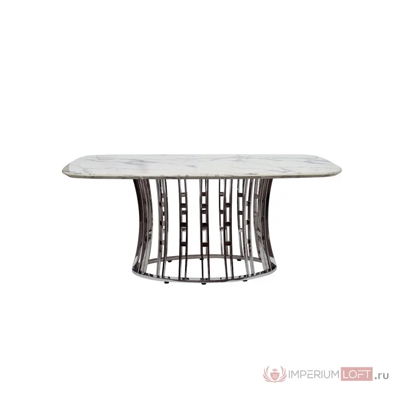 Стол обеденный светло-серый (натуральный камень) 45EX-DT122 от ImperiumLoft