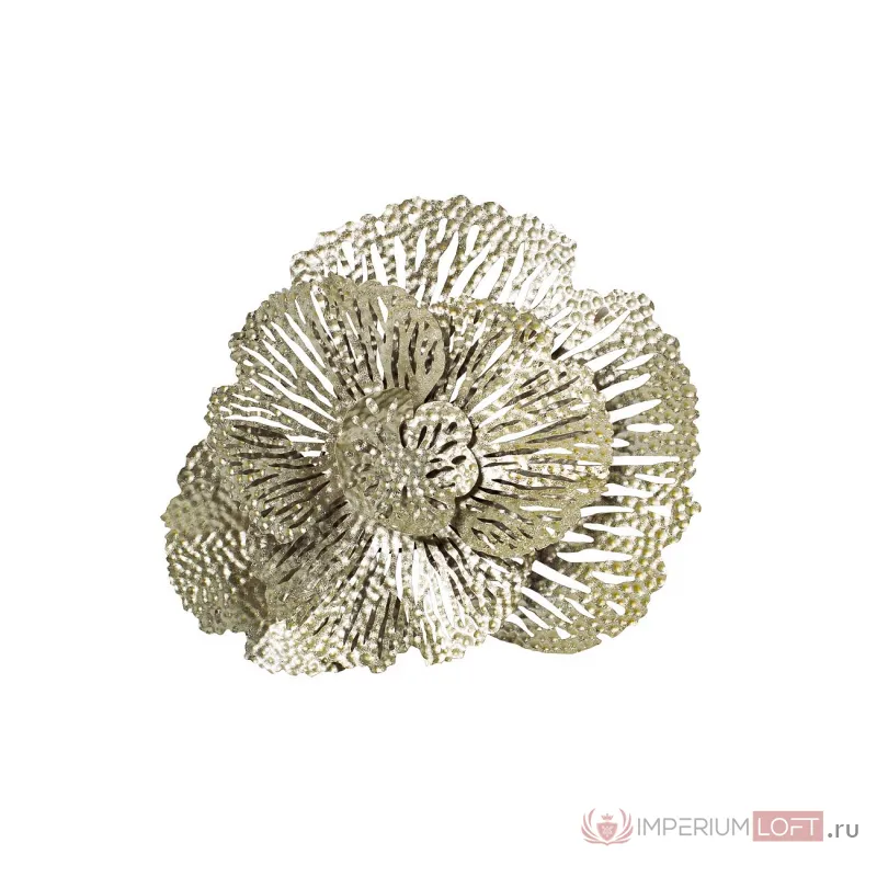 Декор настенный Цветок серебристый 37SM-8321-JN от ImperiumLoft