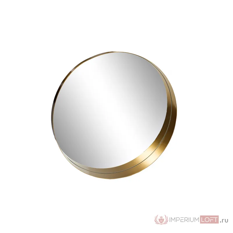 19-OA-6276L Зеркало в металл. объемной раме золото d80*10 см от ImperiumLoft