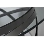 GY-CT8402BL Стол журнальный стекло прозр/темн.хром d120*40см
