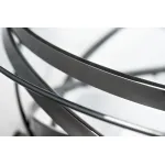 GY-CT8402BL Стол журнальный стекло прозр/темн.хром d120*40см