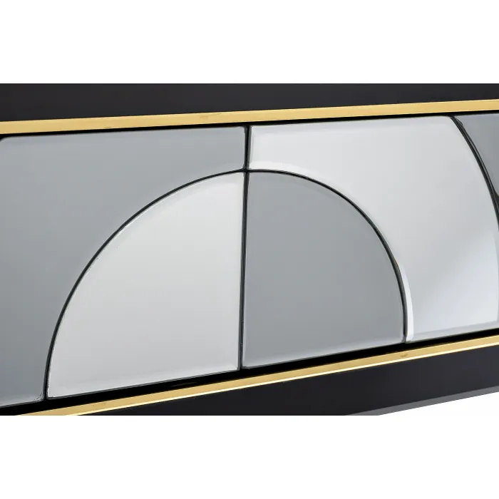 KFG122 Консоль 2 ящика зеркало двухцветное 120*42*75см от ImperiumLoft