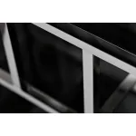 46AS-SH1076-SILVER Стеллаж серебристый/темн.ст. 80*35*180см от ImperiumLoft