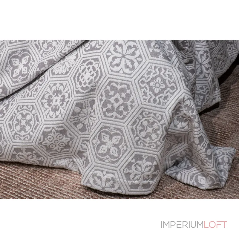 Покрывало 'Ажур' 240х260см серое от ImperiumLoft Покрывало 'Ажур' 240х260см серое от ImperiumLoft