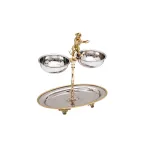 Подставка для закусок двухуровневая Garda Decor Леопард 95IM-16534