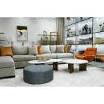Пуф Garda Decor MURANO-80-3K-ПРИНТСИНИЙ-Ana SIN
