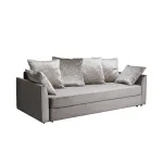 Диван Garda Decor MORES(K)-Velv SBEG+Velv ECRU+Umbr SBEG