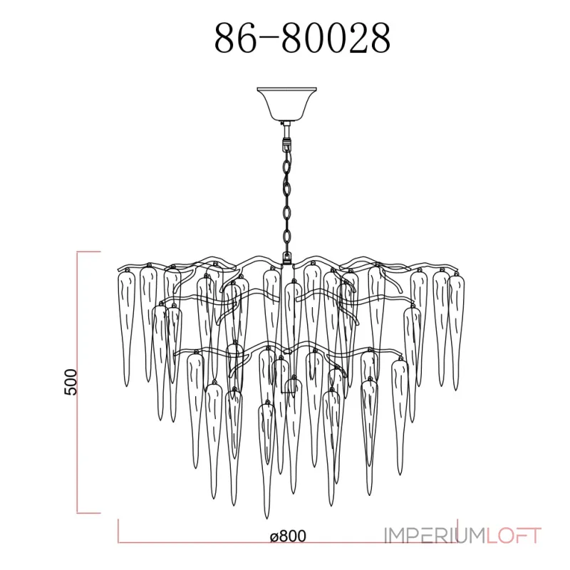Подвесная люстра Весна GardaDecor Primavera 86-80028 Подвесная люстра Весна GardaDecor Primavera 86-80028