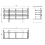 Комод Garda Decor 77IP-20861