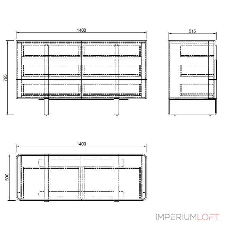Комод Garda Decor 77IP-20861 Комод Garda Decor 77IP-20861