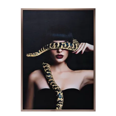 Холст "девушка со змеей" Garda Decor 89VOR-GIRL/SNAKE-1