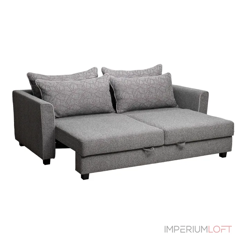 Диван Garda Decor MARCO 2K-СЕРЫЙ-Flona SER+Buta SER+Colton032-SER
