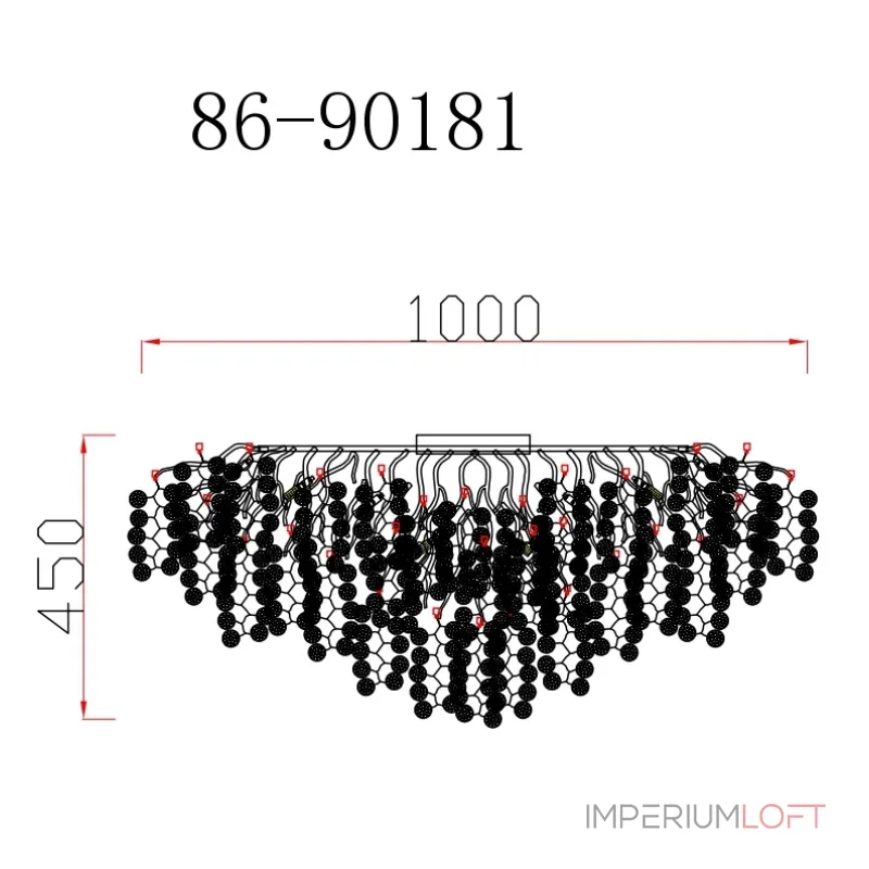Потолочная люстра Тенера GardaDecor Tenera 86-90181