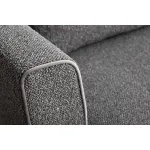 Диван Garda Decor MARCO 2K-СЕРЫЙ-Flona SER+Buta SER+Colton032-SER