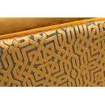 Диван Garda Decor TREVI-230M-3К-Velv ORANG+Lattice ORANG