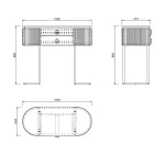 Консоль Garda Decor Luciano 77IP-GD010-KONS