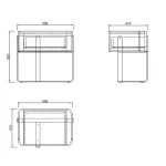 Тумбочка Garda Decor 77IP-20863