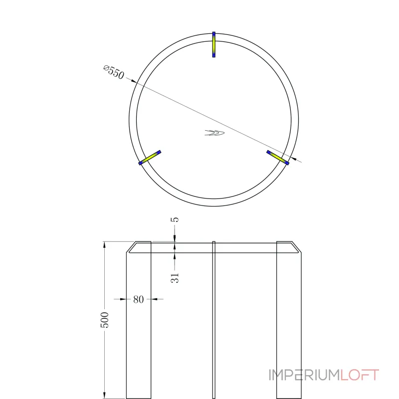 Журнальный стол GardaDecor KFG202